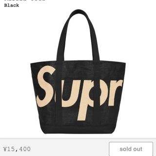 シュプリーム(Supreme)のsupreme raffia tote black(トートバッグ)