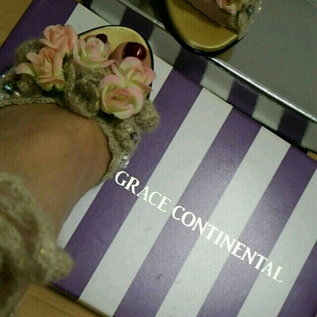 GRACE CONTINENTAL(グレースコンチネンタル)の未使用 グレースC レースアップサンダル レディースの靴/シューズ(サンダル)の商品写真