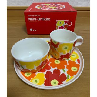 マリメッコ(marimekko)のmarimekko マリメッコ ウニッコ プレート マグカップ ボウル キッズ(食器)