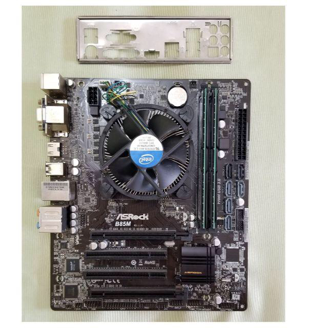 動作品MBセット i7 4770/ASROCK B85M/8G/#27ms