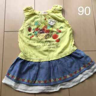 ウィルメリー(WILL MERY)の女の子　ノースリーブチュニック　90(Tシャツ/カットソー)