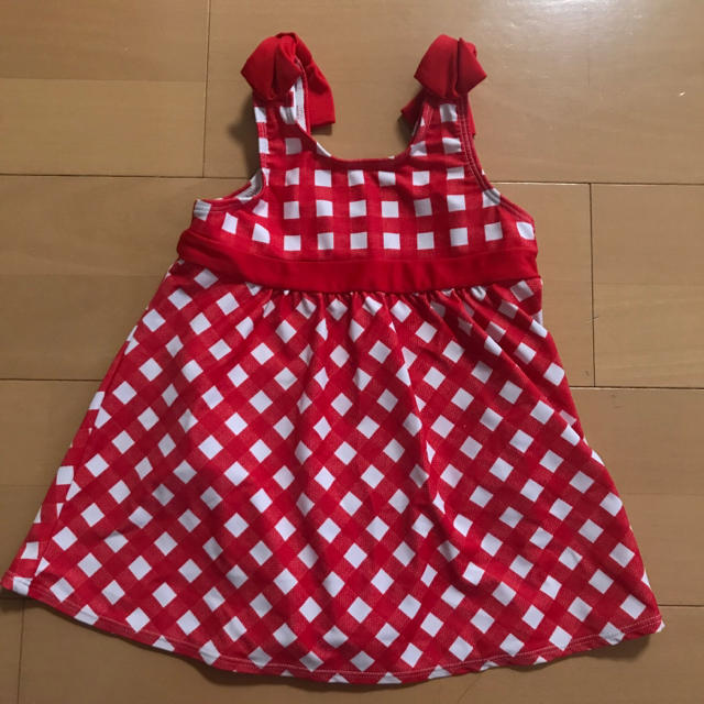 水着 ワンピースタイプ 100 キッズ/ベビー/マタニティのキッズ服女の子用(90cm~)(水着)の商品写真