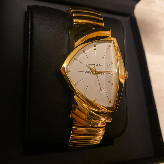人気品! HAMILTON ベンチュラ H243010 腕時計 ゴールド 金