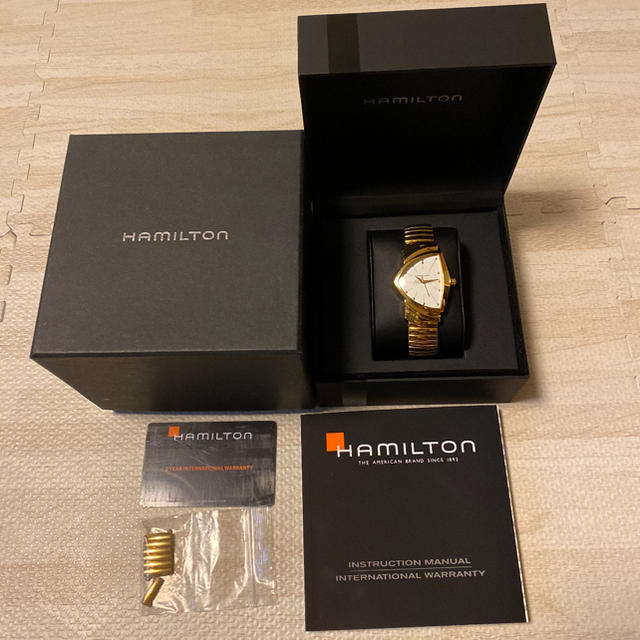 人気品！ HAMILTON ベンチュラ H243010 腕時計 ゴールド 金