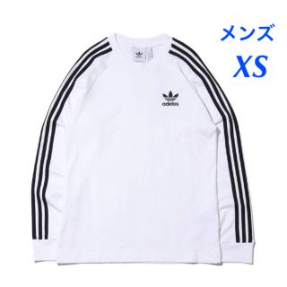 adidas - 【メンズXS】白 3ストライプ ロングスリーブシャツ