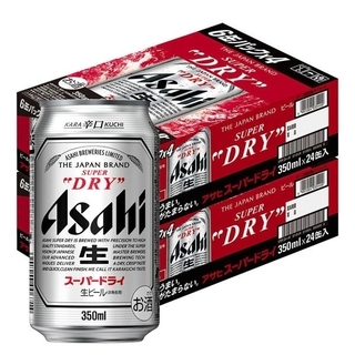 アサヒ(アサヒ)の【送料無料！】アサヒスーパードライ350ml×24缶  2ケース(ビール)