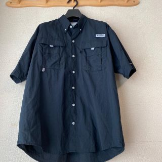 コロンビア(Columbia)の【美品】Columbia : PFG 半袖シャツ　ブラック M★コロンビア(シャツ)