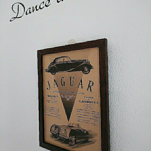 【ジャガー 旧車】B5 ヴィンテージ 外車  ハンドメイドのインテリア/家具(アート/写真)の商品写真