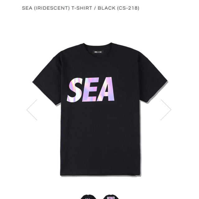 SEA (IRIDESCENT) T-SHIRT﻿ / BLACK M