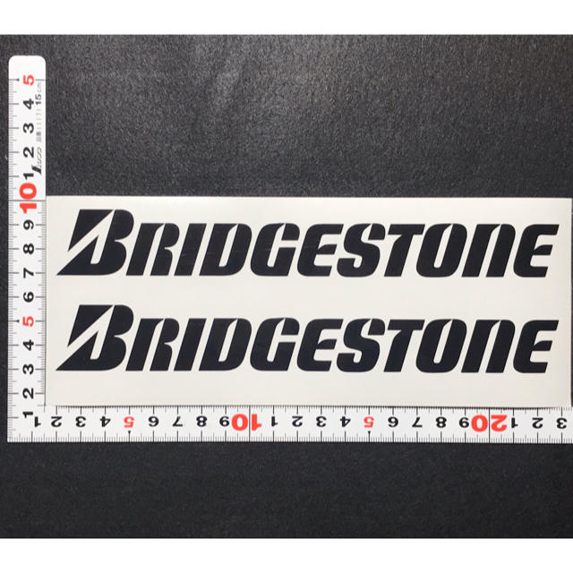 2枚セット！Bridgestone ブリジストンカッティングステッカー 自動車/バイクの自動車(車外アクセサリ)の商品写真