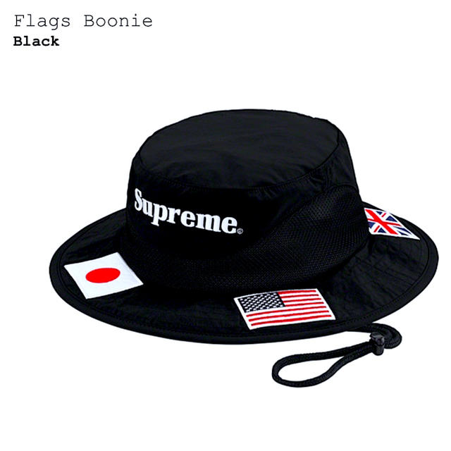 【確実正規品】Supreme Flafs Boonie M/L Black 黒