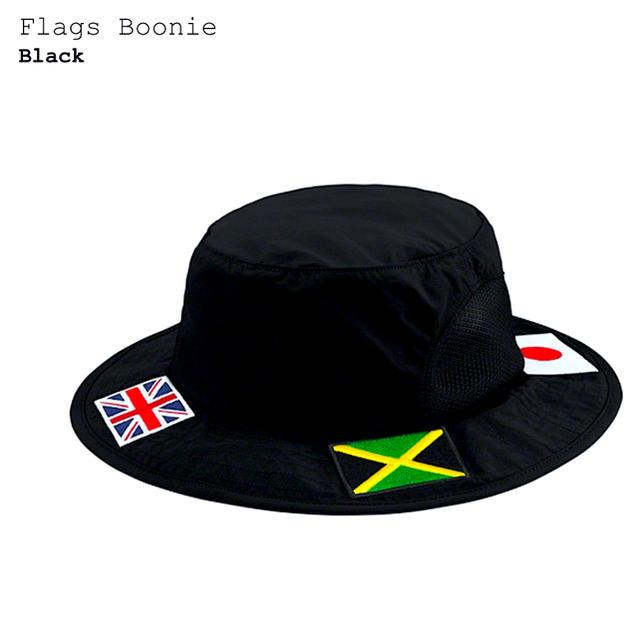 Supreme Flags Boonie 黒 Black M/Lサイズ