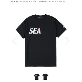 SEA (MIDDLE-IRIDESCENT) T-SHIRT / BLACK (Tシャツ/カットソー(半袖/袖なし))