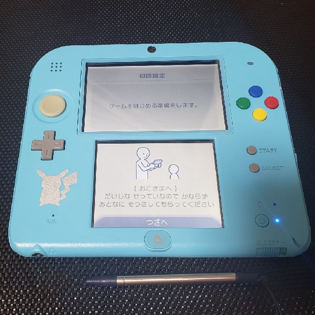 ニンテンドー2DS(ニンテンドー2DS)のニンテンドー2DS　ポケモンライトブルー本体とソフト6本セット エンタメ/ホビーのゲームソフト/ゲーム機本体(携帯用ゲーム機本体)の商品写真