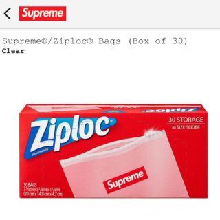 シュプリーム(Supreme)のsupreme ziploc ジップロック　1箱(収納/キッチン雑貨)