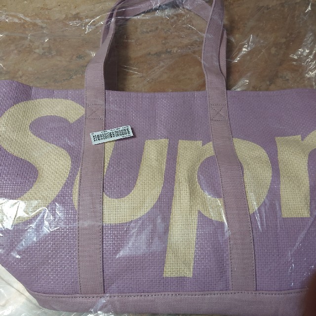 Supreme(シュプリーム)のSupreme20ss week18 Raffia Tote Purple 送込 メンズのバッグ(トートバッグ)の商品写真