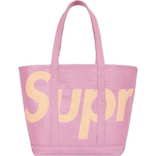 シュプリーム(Supreme)のSupreme20ss week18 Raffia Tote Purple 送込(トートバッグ)