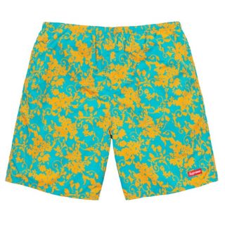 シュプリーム(Supreme)のsupreme nylon water short teal floral(ショートパンツ)