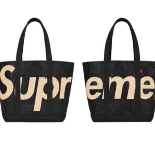 シュプリーム(Supreme)のSupreme Raffia Tote Black(トートバッグ)