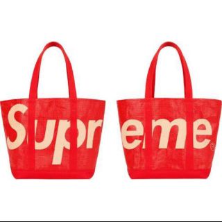 シュプリーム(Supreme)のSupreme Raffia Tote 20SS 赤(トートバッグ)