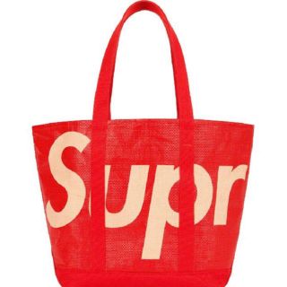 シュプリーム(Supreme)のSupreme  RaffiaTote red 赤　トートバッグ(トートバッグ)