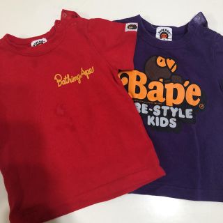 アベイシングエイプ(A BATHING APE)のベイジングエイプ　キッズ　Tシャツ80センチ(Ｔシャツ)