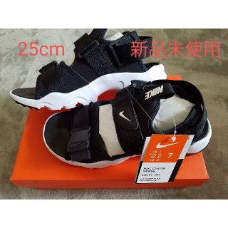 タグ付き 正規品  NIKE キャニオン サンダル 黒 25 cm ナイキ(サンダル)