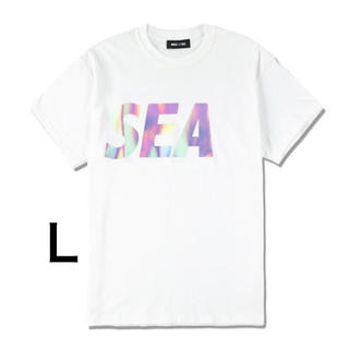 wind and sea IRIDESCENT Tシャツ　白 L(Tシャツ/カットソー(半袖/袖なし))