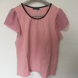 美品♡ シフォン袖 ピンク LL(Tシャツ(半袖/袖なし))