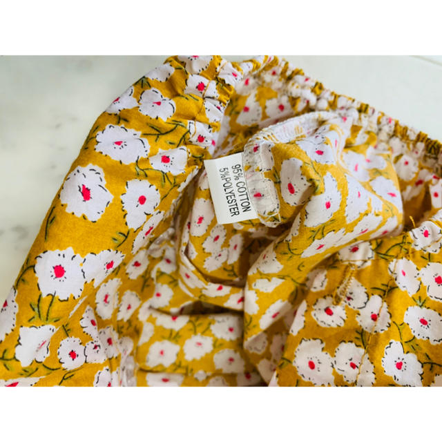 花柄ベビーロンパース  キッズ/ベビー/マタニティのベビー服(~85cm)(ロンパース)の商品写真