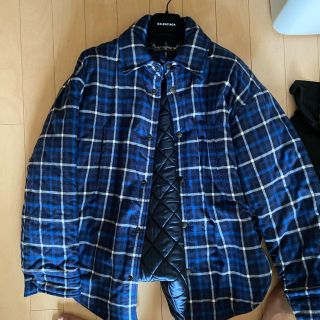 バレンシアガ(Balenciaga)のBalenciaga キルティングシャツ チェック(シャツ)