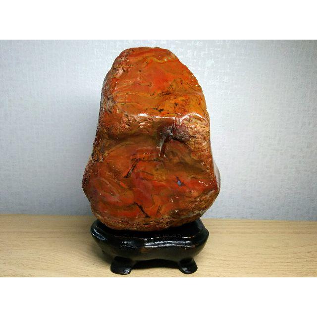 錦石 2.4kg 原石 赤石 赤玉石 碧玉 鑑賞石 自然石 紋石 水石
