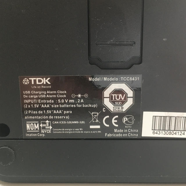 TDK(ティーディーケイ)のＴＤＫ　目覚まし機能付きステレオスピーカー　ＦＭラジオ搭載 スマホ/家電/カメラのオーディオ機器(ラジオ)の商品写真