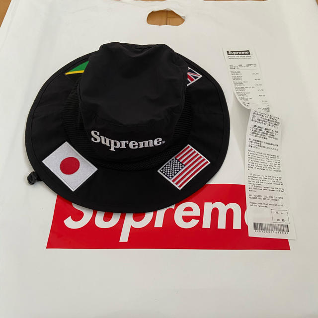 Supreme(シュプリーム)のSupreme Flags Boonie Black M/Lサイズ メンズの帽子(ハット)の商品写真