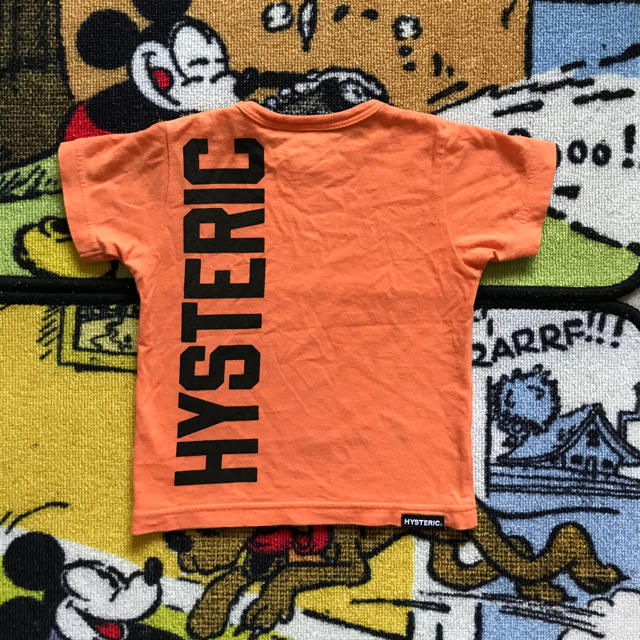 HYSTERIC MINI(ヒステリックミニ)のTシャツ 半袖 オレンジ 80 限定品 キッズ/ベビー/マタニティのベビー服(~85cm)(Ｔシャツ)の商品写真