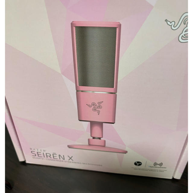 LAZER(レイザー)のRazer Seiren X Quartz Pink スマホ/家電/カメラのオーディオ機器(ヘッドフォン/イヤフォン)の商品写真