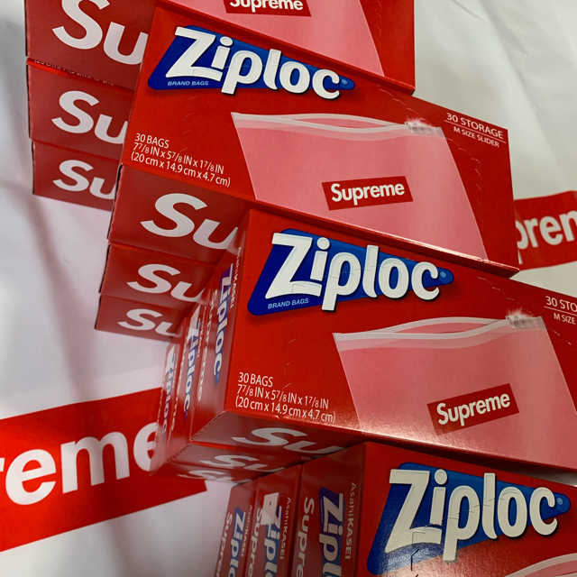 新品 Supreme Supreme® / Ziploc® Bags 4箱SET