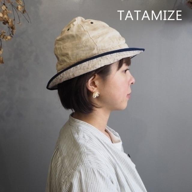 BEAMS(ビームス)の美品 TATAMIZE✨タタミゼ 麻 リネン マウンテンハット 裏地付き レディースの帽子(ハット)の商品写真