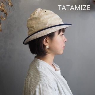 ビームス(BEAMS)の美品 TATAMIZE✨タタミゼ 麻 リネン マウンテンハット 裏地付き(ハット)