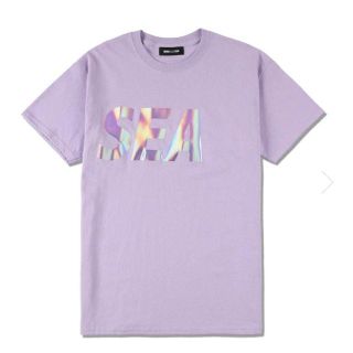 シー(SEA)のWIND AND SEA WDS ウィンダンシー ロゴTシャツ パープル L(Tシャツ/カットソー(半袖/袖なし))