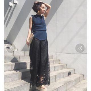 amerivintage MEDI SHINE LACE PANTS② | academiadevendasmb.com.br