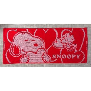 ピーナッツ(PEANUTS)の【SNOOPY】フェイスタオル(タオル/バス用品)