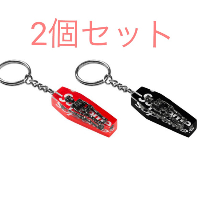 Supreme skeleton keychain   Red