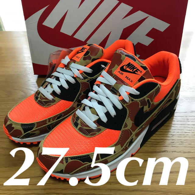 NIKE(ナイキ)のNIKE ナイキ エアマックス 90 オレンジ カモ 27.5cm メンズの靴/シューズ(スニーカー)の商品写真