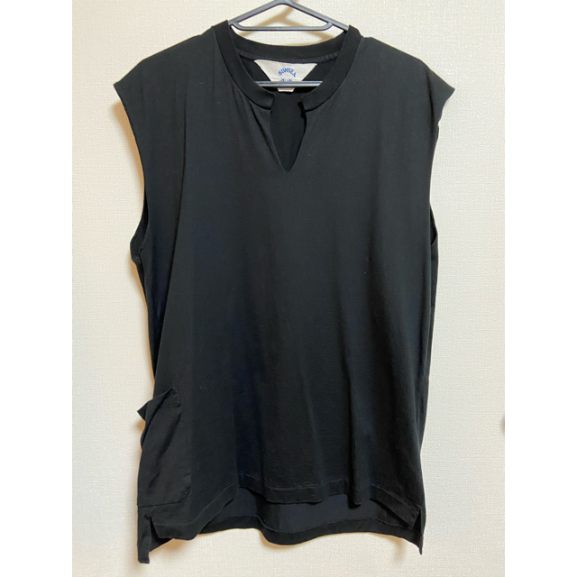 SUNSEA(サンシー)のSUNSEA 19ss CUT OFF SLEEVELES T サイズ3 黒 メンズのトップス(Tシャツ/カットソー(半袖/袖なし))の商品写真