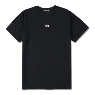 シー(SEA)のWIND AND SEA WDS ウィンダンシー ロゴTシャツ ブラック M(Tシャツ/カットソー(半袖/袖なし))