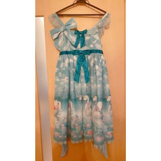 アンジェリックプリティー(Angelic Pretty)のMilky Swan ジャンパースカート(ひざ丈ワンピース)