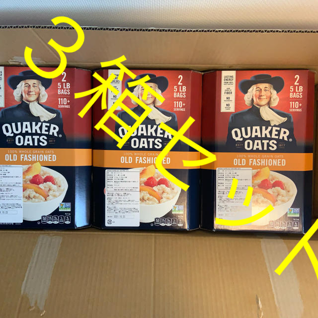 【予約販売品】 コストコ OATS』３箱セット 【週末特価】オートミール『QUAKER - 米/穀物