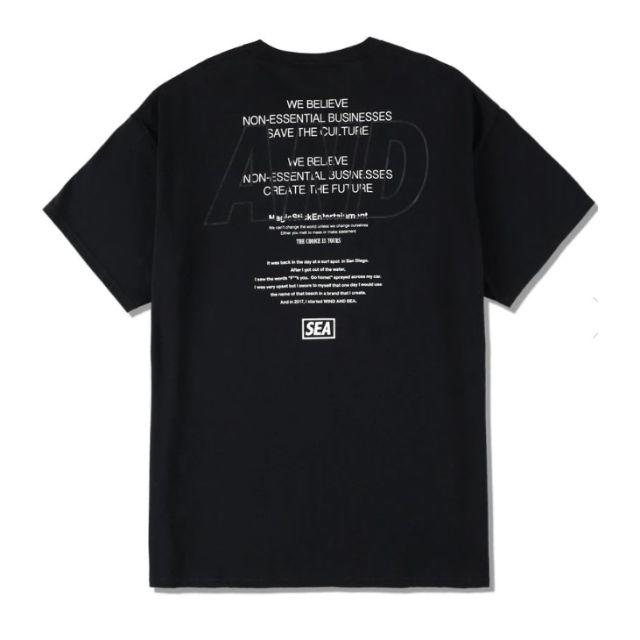 SEA(シー)のWIND AND SEA MAGIC STICK Tシャツ ブラック コラボ L メンズのトップス(Tシャツ/カットソー(半袖/袖なし))の商品写真