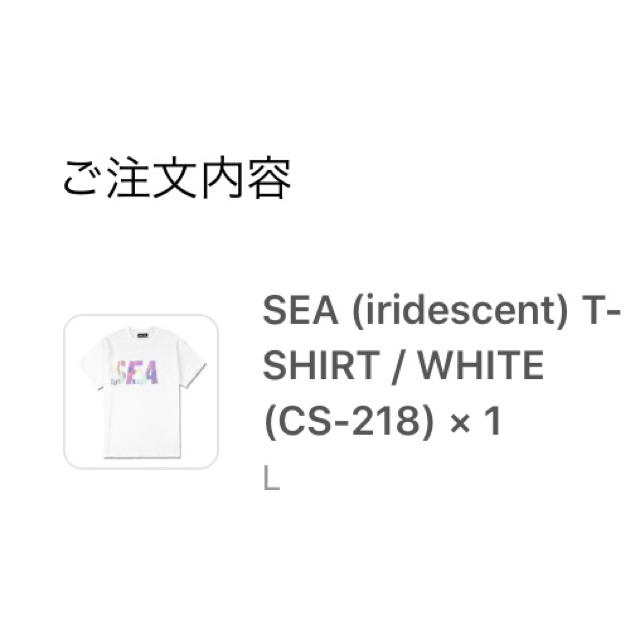 wind and sea logo tee L - Tシャツ/カットソー(半袖/袖なし)